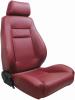 Elite Recliner Left Maroon Vinyl - image 1