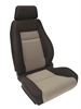 Elite Recliner Right Black Velour Sides Grey Velour Insert - image 1