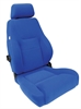 Elite Lumbar Recliner Left Blue Velour - image 1