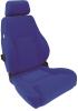 Elite Lumbar Recliner Right Blue Velour - image 1