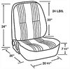 Pro90 Lowback 1400 Seat Gray Vinyl - image 2