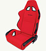 Rave Series 1600 Seat Red Velour/Black Trim - image 1