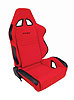 Rave Series 1600 Seat Red Velour/Black Trim - image 1