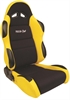 Evolution Recliner Right Black Vinyl Yellow Trim - image 1