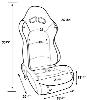Evolution 1616 Seat Black Velour/Black Vinyl Trim - image 1