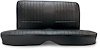 Classic Rear Seat Cover Mustang 65-67 Coupe Grey Velour - image 1