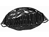 VW Spare Tire Cover with Tool Pockets Black Vinyl - image 1