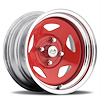 021 SERIES 14X7 4X4.25 Bolt Circle 3.5 Backspacing 0mm Offset 2.66 Centerbore RED/CHROME Finish - image 1