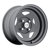 PAINTED STAR FWD DRIFTER GUN METAL 15 x 8 4 x 45 Bolt Circle 45 Back Spacing 0 offset 266 Center Bore 1400 lbs Load Rating - image 1