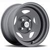 PAINTED STAR FWD DRIFTER GUN METAL 16 x 7 4 x 100 Bolt Circle 4 12 Back Spacing +12 offset 266 Center Bore 1400 lbs Load Rating - image 1