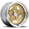 CHROME STAR FWD DRIFTER GOLD 16 x 8 5 x 45 Bolt Circle 45 Back Spacing 0 offset 266 Center Bore 1400 lbs Load Rating - image 1