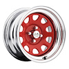 CHROME DAYTONA FWD DRIFTER RED 16 x 7 5 x 45 Bolt Circle 4 Back Spacing 0 offset 266 Center Bore 1400 lbs Load Rating - image 1