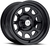 PAINTED DAYTONA FWD DRIFTER BLACK 17 x 8 4 x 45 Bolt Circle 5125 Back Spacing +16 offset 266 Center Bore 1400 lbs Load Rating - image 1