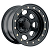 Simulated Beadlock Stealth Black Crawler Wheel (Series 046) Size: 17" x 9" - image 1