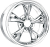 CHROME FORD MUSTANG BULLET 18 x 9 5 x 1143 Bolt Circle NA Back Spacing +24 offset 707 Center Bore 2200 lbs Load Rating - image 1