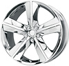 CHROME DODGE CHALLENGER 20 x 9 5 x 115 Bolt Circle NA Back Spacing +20 offset 715 Center Bore 1543 lbs Load Rating - image 1