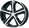 MATTE BLACK WITH MACHINE FACE DODGE CHALLENGER 20 x 9 5 x 115 Bolt Circle NA Back Spacing +20 offset - image 1
