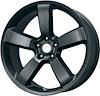 MATTE BLACK DODGE CHARGER SRT8 20 x 9 5 x 115 Bolt Circle NA Back Spacing +20 offset 715 Center Bore 1598 lbs Load Rating - image 1