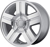 SILVER CHEVY SILVERADO 2011 22 x 9 6 x 55 Bolt Circle NA Back Spacing +31 offset 783 Center Bore 2500 lbs Load Rating - image 1