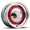 456 SERIES 16x4.5 5X5.0/5.5 Bolt Circle 2.75 Backspacing 0mm Offset 3.19 Centerbore RAW/CHROME Finis - image 2