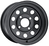 BLACK MOJAVE ATV 12 x 7 4 x 110 Bolt Circle NA Back Spacing 2+5 offset 2675 Center Bore 700 lbs Load Rating - image 1