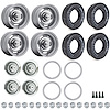 Restoration 14" x 7" Rallye Wheel and White Letter Tire Kit - image 1