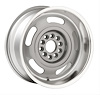 CORVETTE RALLYE SILVER/MACHINE 17X8 5X4.75/5X5 BOLT CIRCLE - image 1