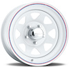 8-Spoke Wheel 15" x 8" 8x6.5" Bolt Pattern 4.00 in. Backspacing [Gloss White]