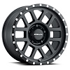 Machined Dimple Matte Black Stealth D-Window Wheel (Series 772) Size: 17" x 8.5 - image 1
