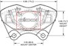 120-17169-RD D45 Porsche Front Dual Piston Caliper - image 3