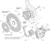 Combination Parking Brake Caliper Rear Brake Kit 1990-2001 Honda/Acura - image 3