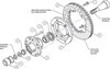 Hub and Rotor Kit 1934-1948 Early Ford Drum Spindle - image 2