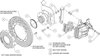 Combination Parking Brake Caliper Rear Brake Kit 2012-2015 Fiat 500 - image 3