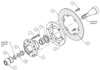 Hub and Rotor Kit 1934-1948 Early Ford Drum Spindle - image 2