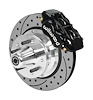 Forged Dynalite Pro Series Front Brake Kit  Fits Select 1973-1985 Mopar Vehicles [Black Calipers, Drilled/Slotted Rotors) - image 1