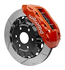 TX6R Big Brake Front Brake Kit for Select GM Pickup Truck/SUV 1500, 16 in. GT Slotted Rotors [Red Powder-Coated Calipers] - image 1
