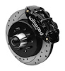 Superlite 6R Big Brake Front Brake Kit 1963-87 Chevy C10/C15 Pickup Truck, Drilled/Slotted Rotors [Black Powder-Coated Calipers] - image 1