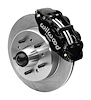 Superlite 6R Big Brake Front Brake Kit 1963-1987 Chevy C10/C15 Pickup Truck, Plain Rotors [Black Powder-Coated Calipers] - image 1