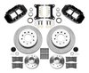 Superlite 6R Big Brake Front Brake Kit 1963-1987 Chevy C10/C15 Pickup Truck, Plain Rotors [Black Powder-Coated Calipers] - image 2