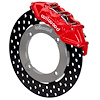 16626-DR UTV6 Front Brake Kit Fits Select Honda Talon 1000R, 1000X, 1000X-4 [Red 6-Piston Calipers w/Black Drilled Rotors]