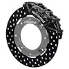16628-D UTV6 Front Brake Kit fits Select Can-Am Maverick X3 [Black 6-Piston Calipers w/Black Drilled Rotors]