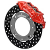 16628-DR UTV6 Front Brake Kit fits Select Can-Am Maverick X3 [Red 6-Piston Calipers w/Black Drilled Rotors]