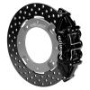 16629-D UTV4 Rear Brake Kit fits Select Can-Am Maverick X3 [Black 4-Piston Calipers w/ Black Drilled Rotors]