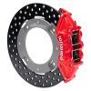 16629-DR UTV4 Rear Brake Kit fits Select Can-Am Maverick X3 [Red 4-Piston Calipers w/ Black Drilled Rotors]