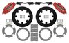 16629-R UTV4 Rear Brake Kit fits Select Can-Am Maverick X3 [Red 4-Piston Calipers w/ Black Solid Rotors] - image 2