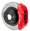 TX4R Big Rear Brake Kit for 1999-2018 GM Trucks, SUVs (Red Calipers w/Drilled, Slotted Rotors) - image 1