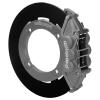 17039 UTV4 Rear Brake Kit (Race) for Honda Talon 1000R, 1000X, 1000X-4 [Clear Anodized 4-Piston Calipers, Black Solid Rotors] - image 1