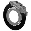 17044 UTV6 Front Brake Kit (Race) fits Select Polaris RZR XP 1000, XP 4 1000, RS1 [Anodized 6-Pist. Calipers, Blk. Solid Rotors]
