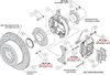 140-17121-DR Forged Dynalite Rear Parking Brake Kit for Select 1978-1988 GM Cars w/7.625 in. Rear Axle (Red) - image 3