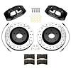 140-17671-D SLC56 Front Brake Kit for 2005-2013 Chevrolet Corvette [Black Powder-Coated Calipers] - image 1